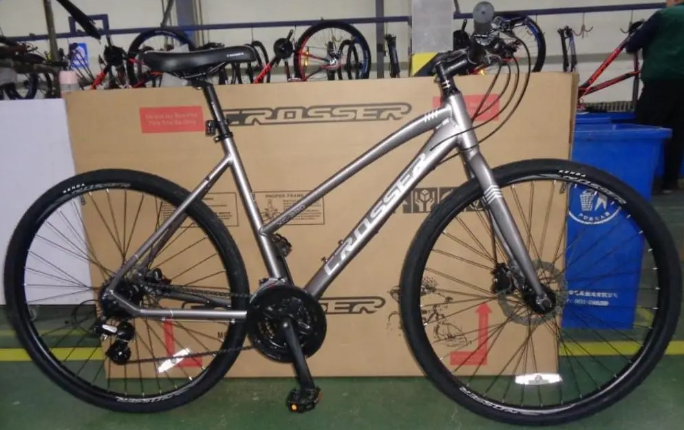 Фотография Велосипед Crosser XC 330 28" размер XS 2021 cеро-белый